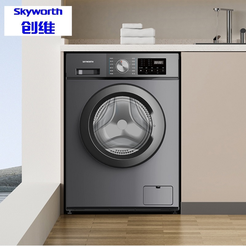 10KG洗衣机 大容量变频直驱滚筒全自动洗衣机1级能效家用除螨低噪耐用GF100KC3_钛金灰（电梯送货上楼）【春节假期物流1月30日-2月23日不发货，快递2月9日中午12点-2月23日不发货】