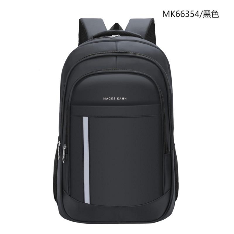 MAGES KAHN新款时尚休闲双肩包背包 大容量休闲笔记本电包旅行包MK66355黑色